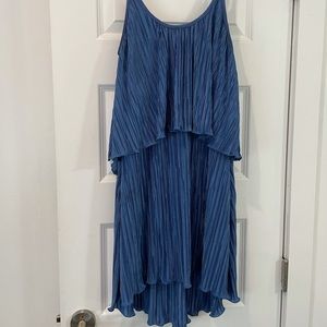 ALEXIS blue two tier dress